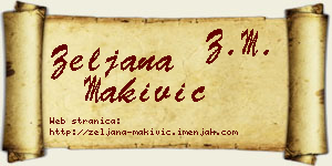 Željana Makivić vizit kartica